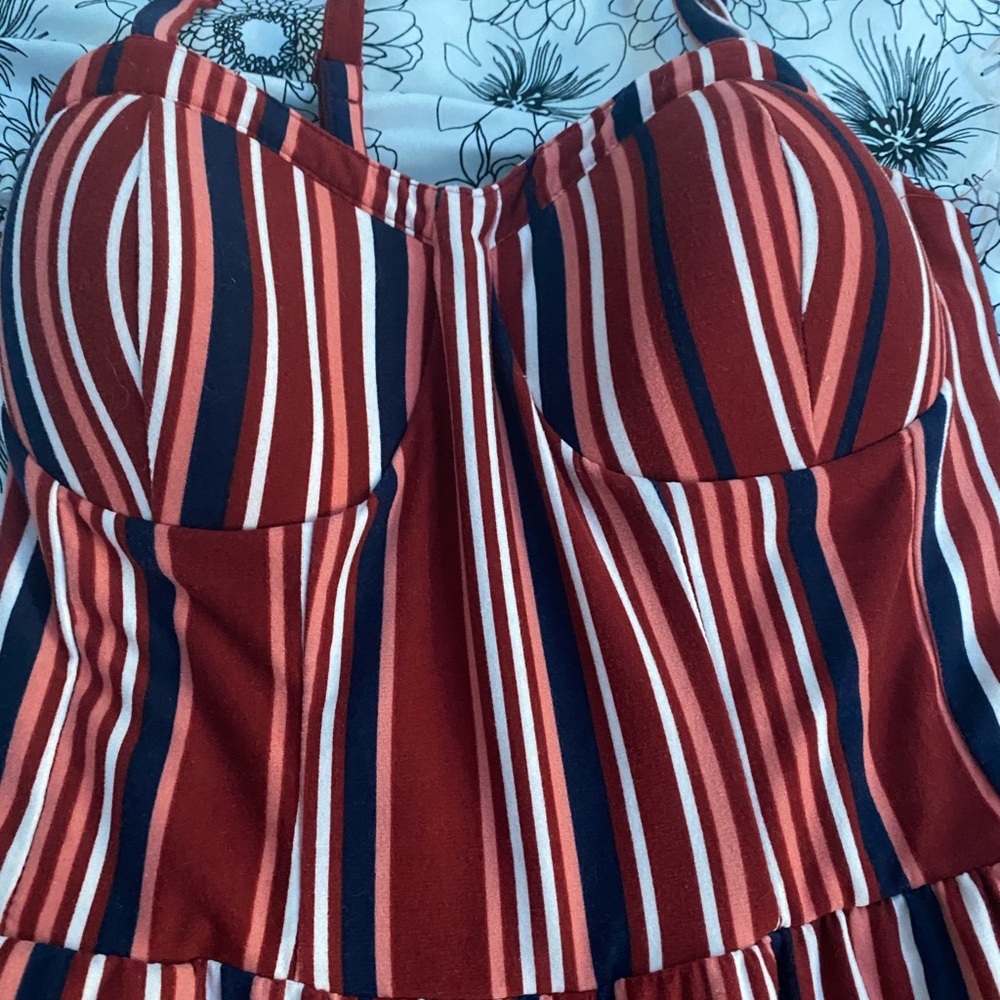 striped jumpsuit